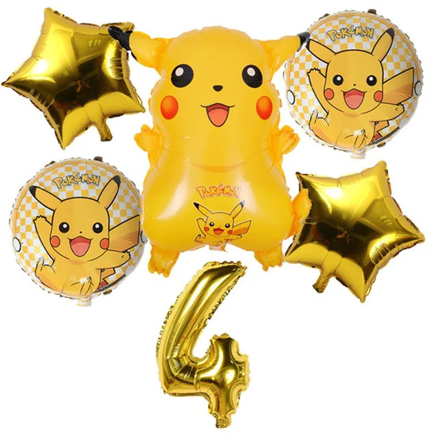 Animal Balloon 18 Inch Round Cartoon Character Poke-mon Foil Balloon  Pika-chu Helium Globos For Party Decoration - Buy Pikachu Foil Balloon,Foil Balloon  Pokemon,Inflat Pokemon Balloon Product on 