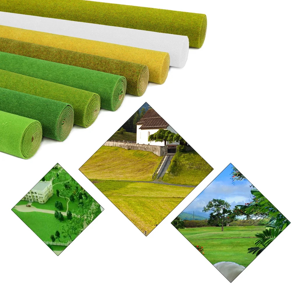 

CP138 Carpet Model Architectural Layout 0.4mX1m Grass Green Thick Artificial Lawn 2mm Grass Mat