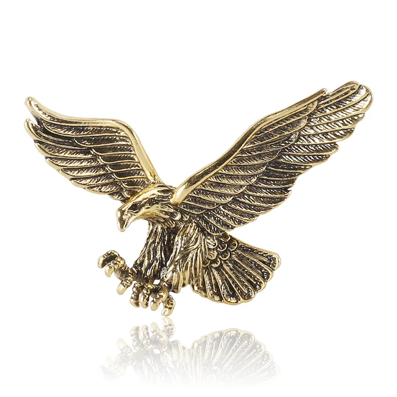 

Fashion Wholesale Alloy Gold Silver Metal Eagle Cheap Brooches Jewelry Accessories