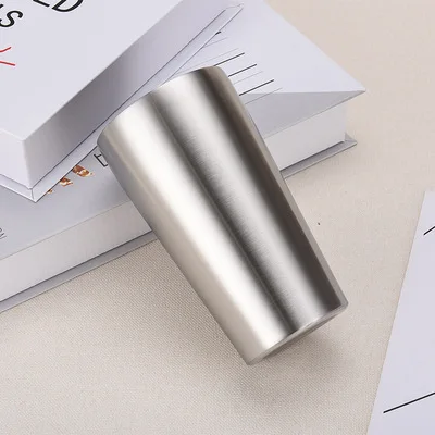

European and American 304 stainless steel drinking glass, household wine glass, large-capacity double-layer car insulation men's, Customized color