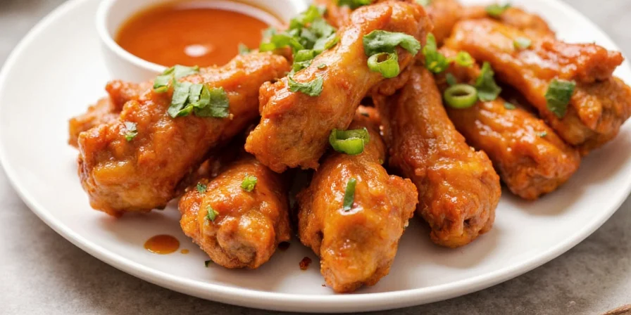 Chef cooking wings