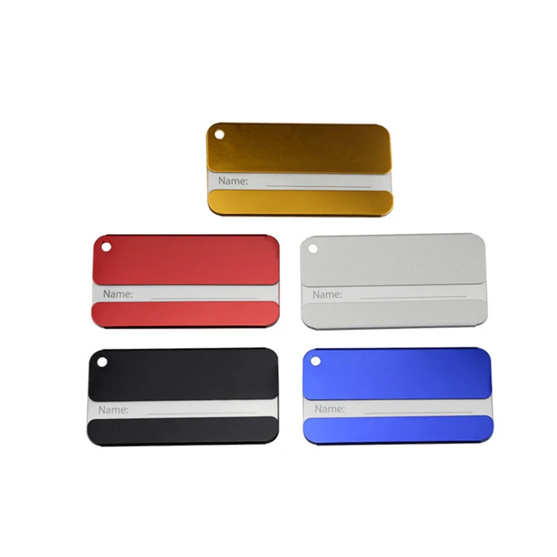 

Custom Color Delux Luggage Tage Metal luggage tag custom Aluminum name tag luggage, Customized color