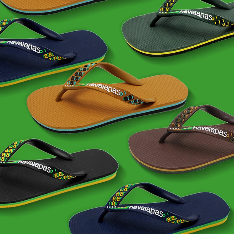 

Unisex flip-flops slippers summer beach style solid color women custom flip flop havianas slipper, Picture