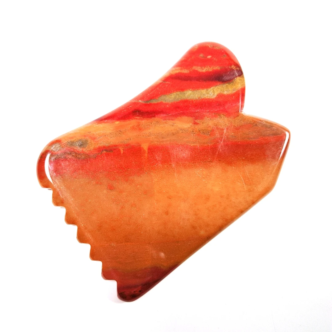 

Fast air shipping beauty personal care Mookaite Jasper gua sha board with spiky