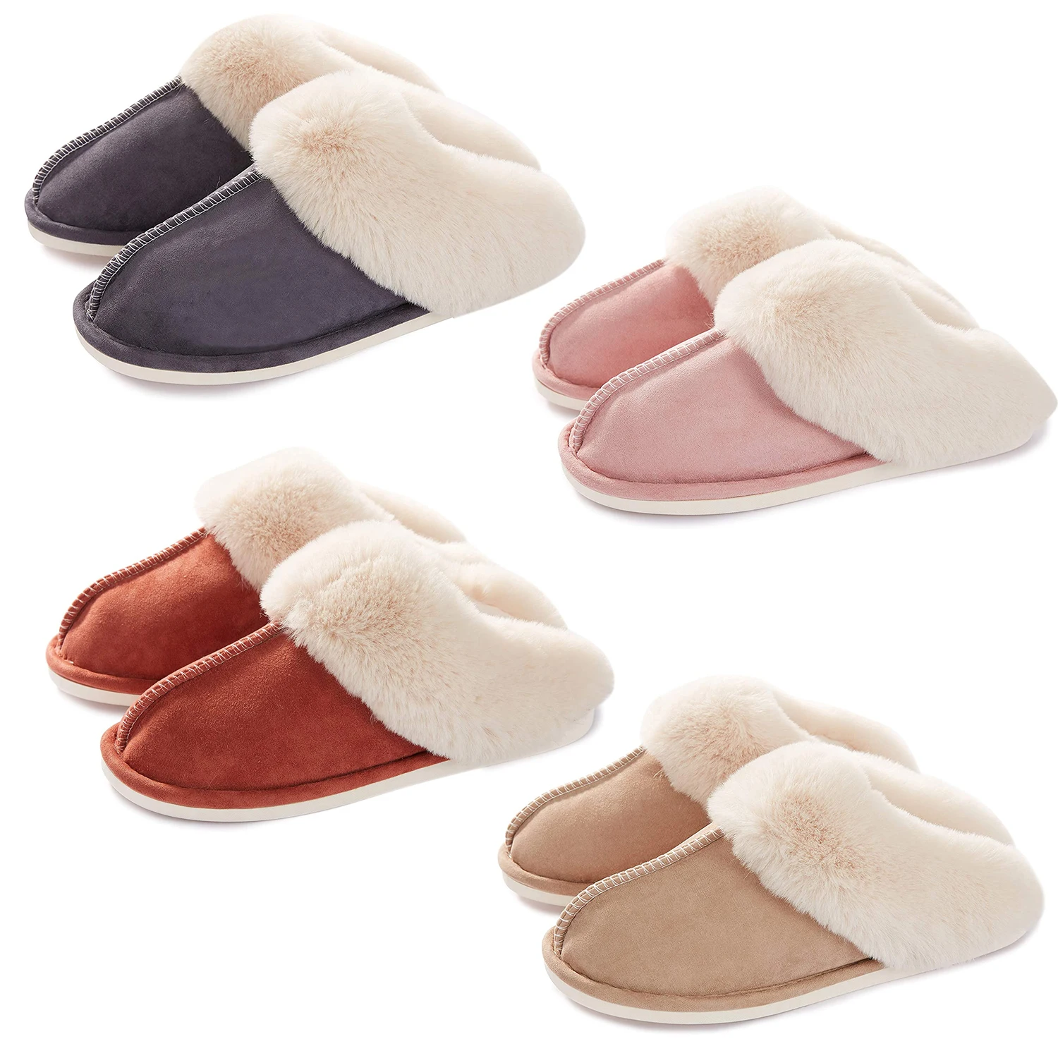 

Direct Order Ready Stock Men's Women's Winter Indoor Slippers Custom Warm House Shoes Home Slippers