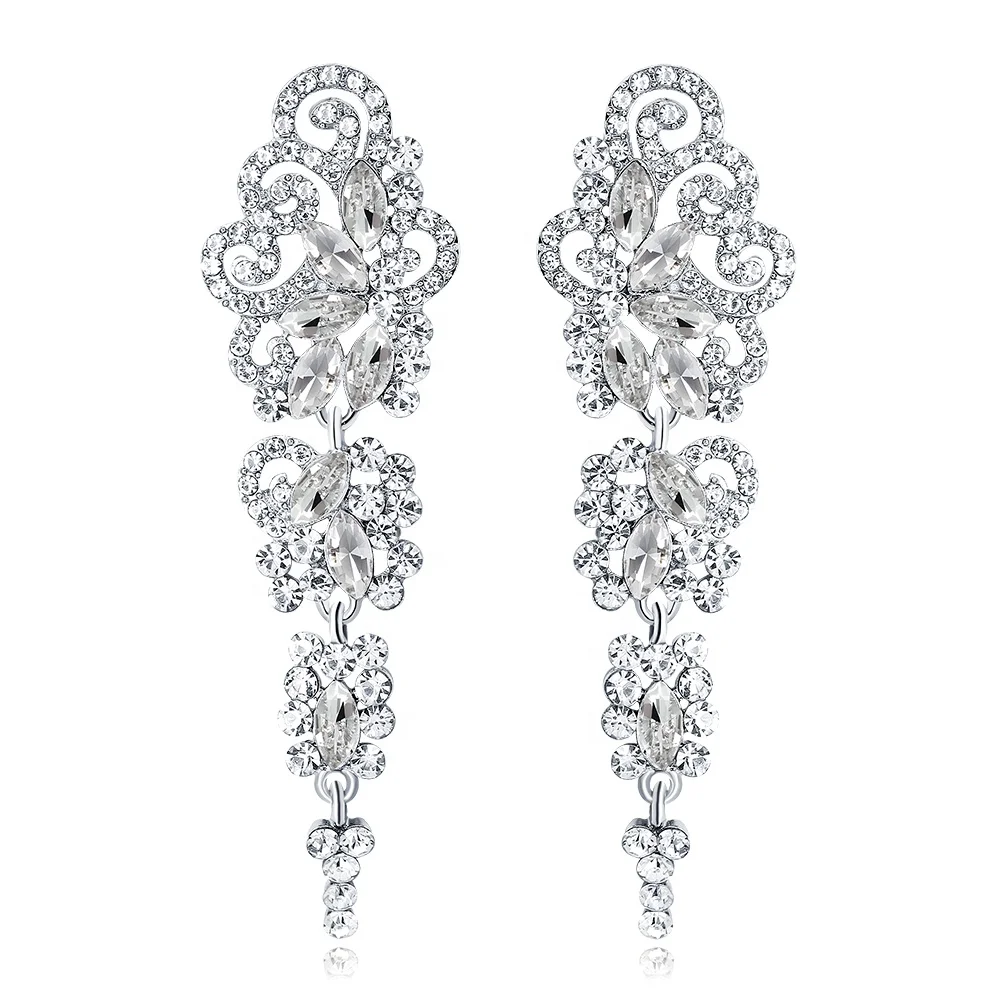 

Hot Sale Fashion Rhinestone Latest Women Big Earrings, Various, as your choice