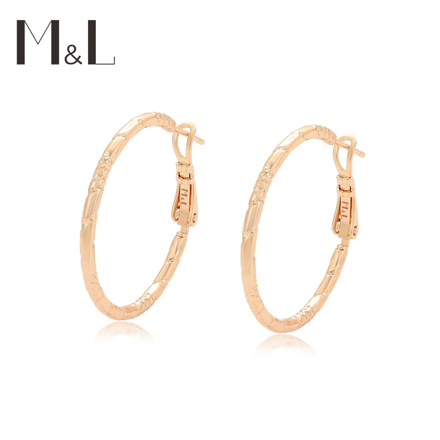 

X000701629 Xuping Jewelry 18k gold earring hoops fashion custom gold charm jewelry copper earrings