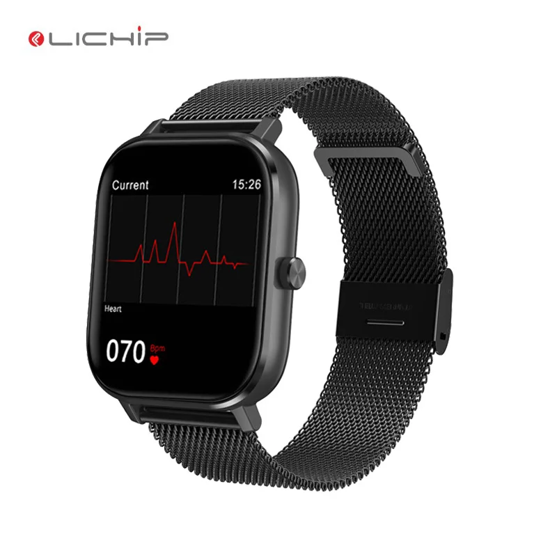 

LICHIP L144s ecg smart watch blood oxygen pressure phone call plus dt35+ smartwatch ip67 waterproof dt35 dt 35 reloj intelligent, Black, gold, silver
