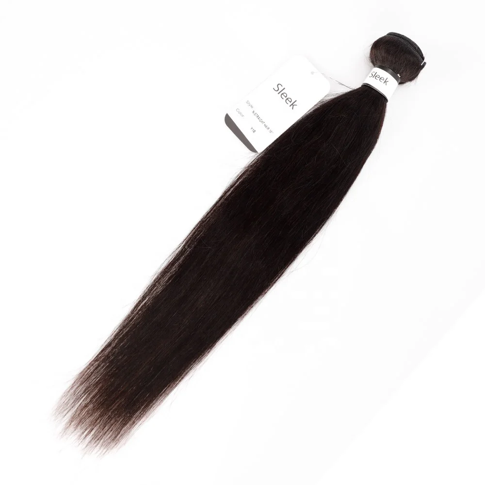 

Sleek 8 to 28inch straight wave raw unprocessed natural black cuticle aligned 100% cheap 10a weave brazilian human hair bundles