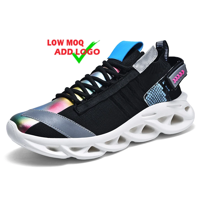 

2021 OEM low MOQ custom EVA elastic zapatillas deportivas hombre male casual walking style sports shoes men's fashion sneakers