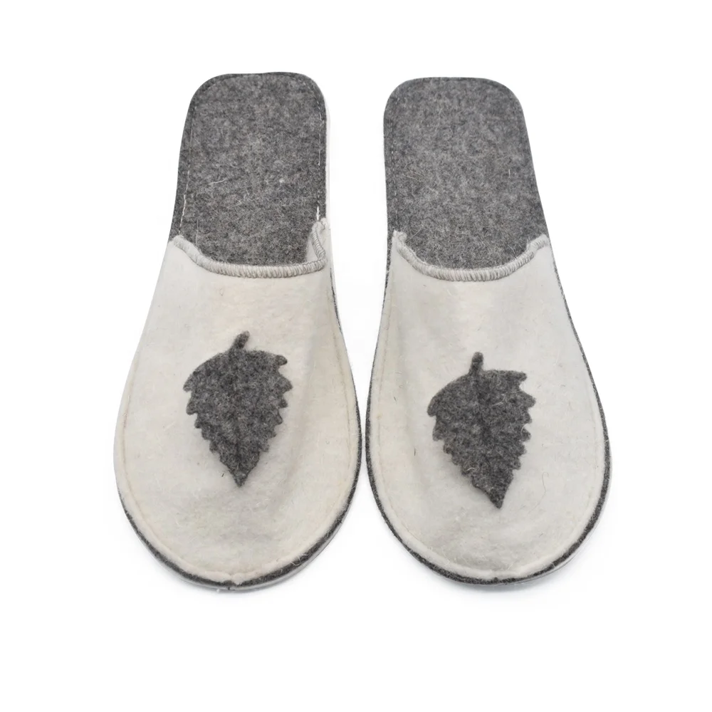 

Home Guest Use Washable Home Guest Wholesale home travel Set Comfortable warm hotel felt slipper, Grey