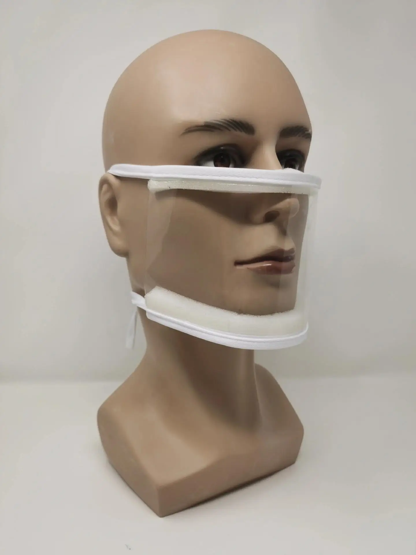 
Blocking saliva particles anti fog adjustable multiple protective face visor anti-dust PET sponges environment faceshields 