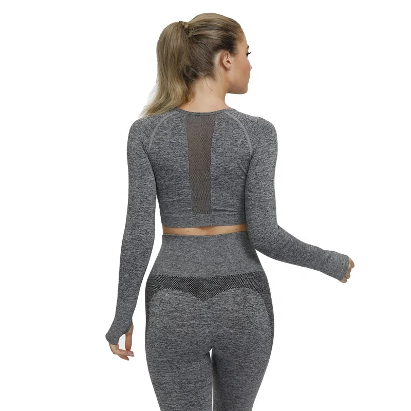 

Ladies Two Piece Set Sport Wear Running Fitness Clothing Yoga Suit Sexy Fitness Leggings And Sleeve, Blue,red,black,grey