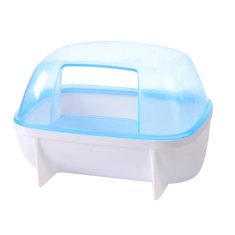 

2021 New hamster sand bath plastic bath room easy to clean hamster toilet chinchilla bathroom hamster supplies, Pink;yellow;blue