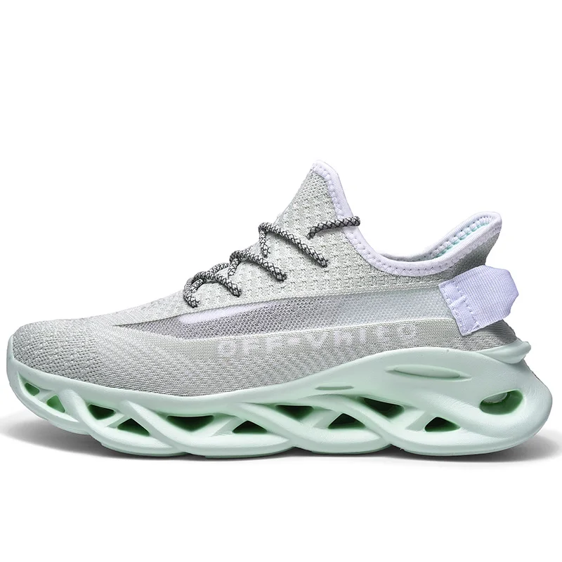 
wholesale fashion hot sale footwear Luminous lace up flyknitted sports shoes men yeezys shoes hemp sneakers 