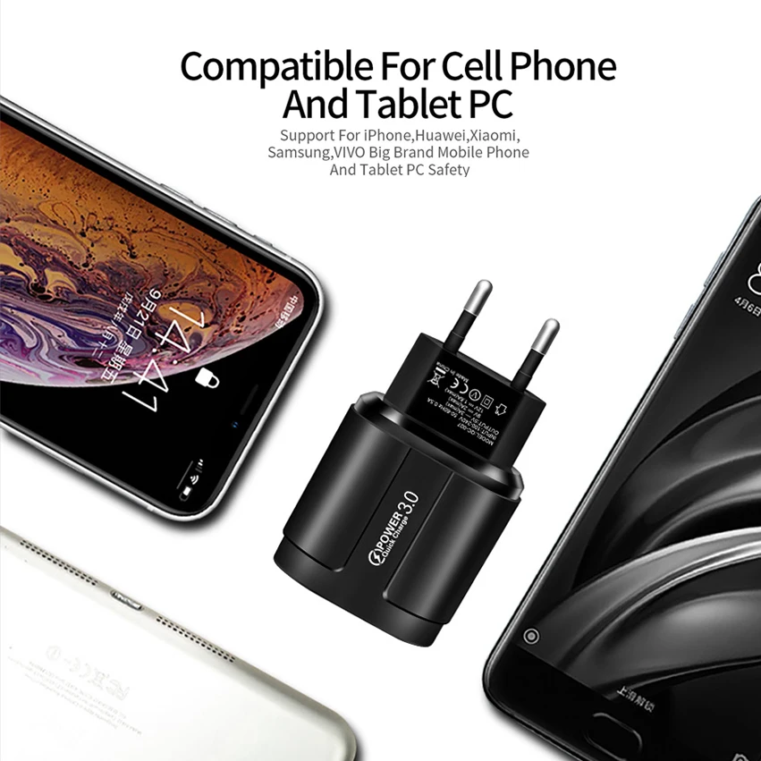 

Usb Fast Charger Quick Charge 3.0 4.0 Universal Wall Mobile Phone Tablet Chargers For Iphone 11 Samsung Huawei Charging Charger