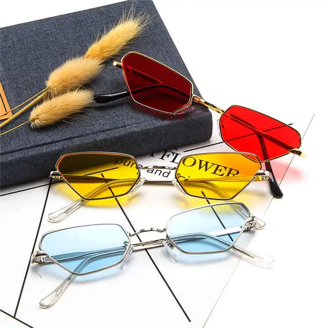 

Trendy Cat Eye Sun Glasses For Females Acrylic UV400 Eyewears Glasses Shades 2021 Small Frames Women Sunglasses