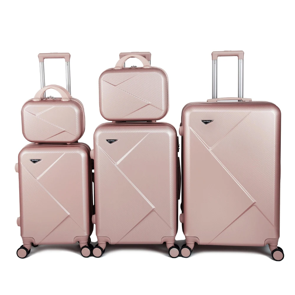 

2021 New Luggage Bags Supermarket Online Abs Hard Shell Suitcase Spinner Travel Bags Luggage Sets Trolley