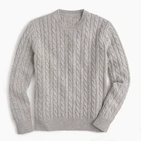 

men's high quality cable knit crew neck cashmere sweater