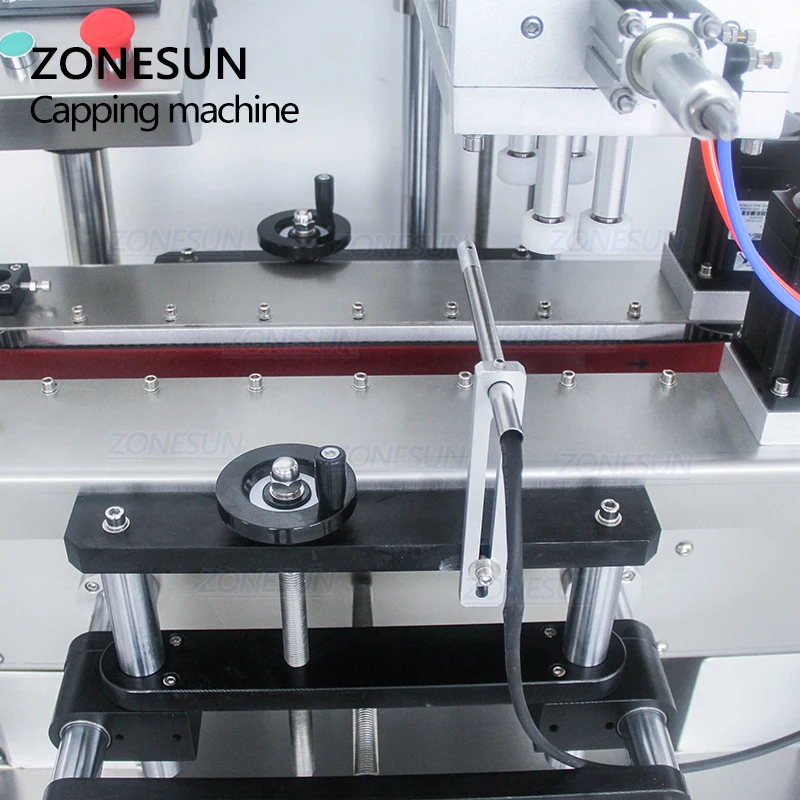 
ZONESUN Automatic Desktop Electric Plastic Glass Crystal Water Perfume Shampoo Cosmetic Nail Polish Bottle Capping Machine 