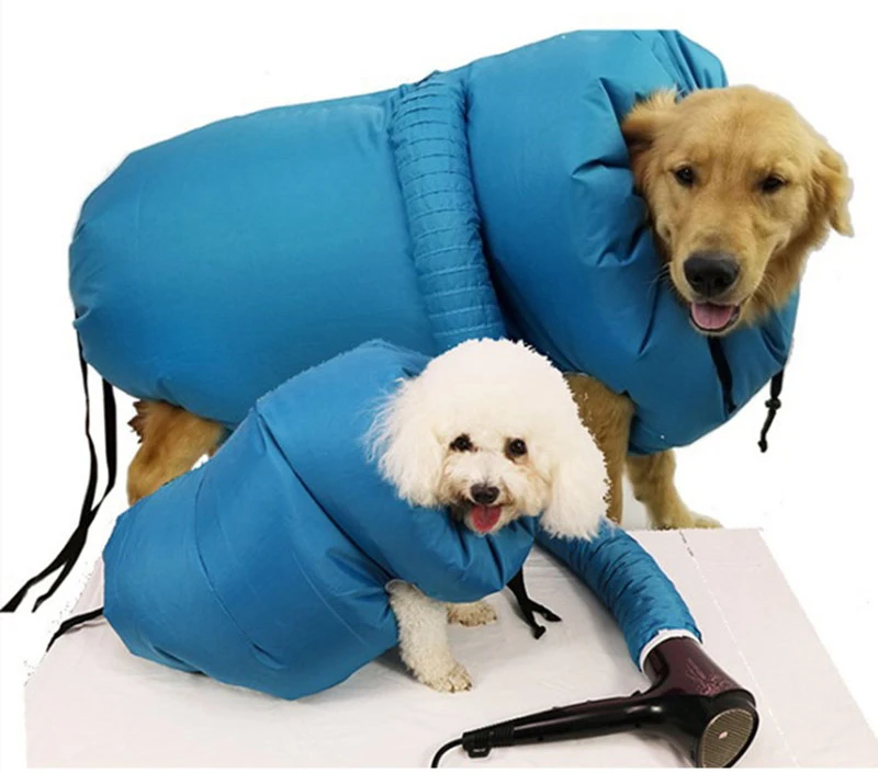 

Portable Folding Dogs Hair Dryer Blow Bag Pet Drying Bag, Blue
