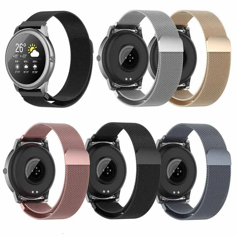 

For xiaomi haylou solar LS05 Milan Stainless metal watch strap wristband Replacement Accessory band straps