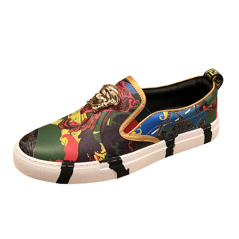 

2021 fashion new loafers color casual shoes men high quality luxury shoes men