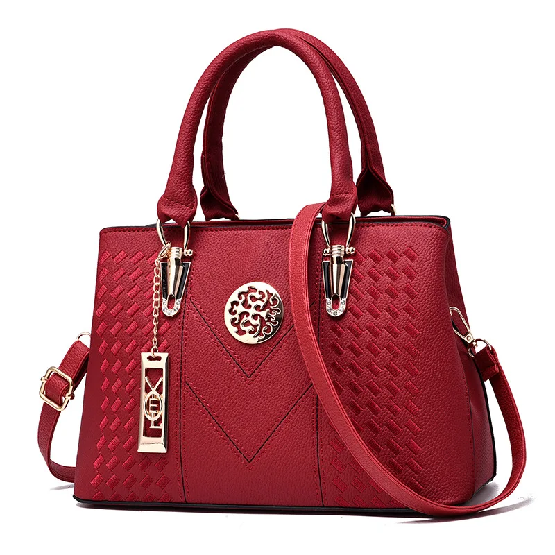 

New PU Leather Women Shoulder Tote Bag Female Top-Handle Handbag Crossbody Bags
