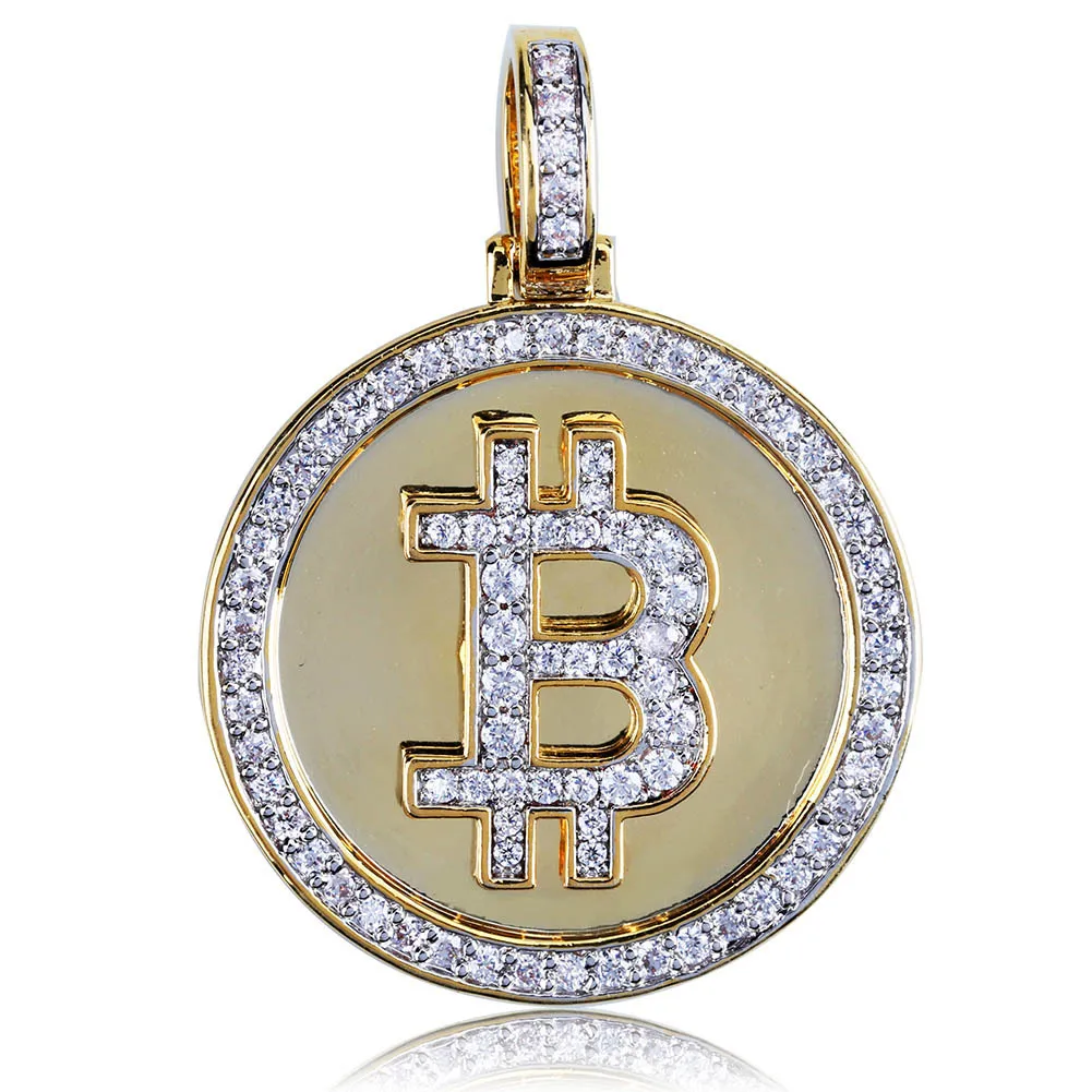 

Hip-hop Jewelry Money is the highest Gold Plated Micro Zircon Men's Pendant