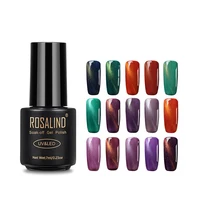 

Rosalind nail suppliers soak off magnetic color gel nail polish UV LED cat eye gel polish for nail art salon