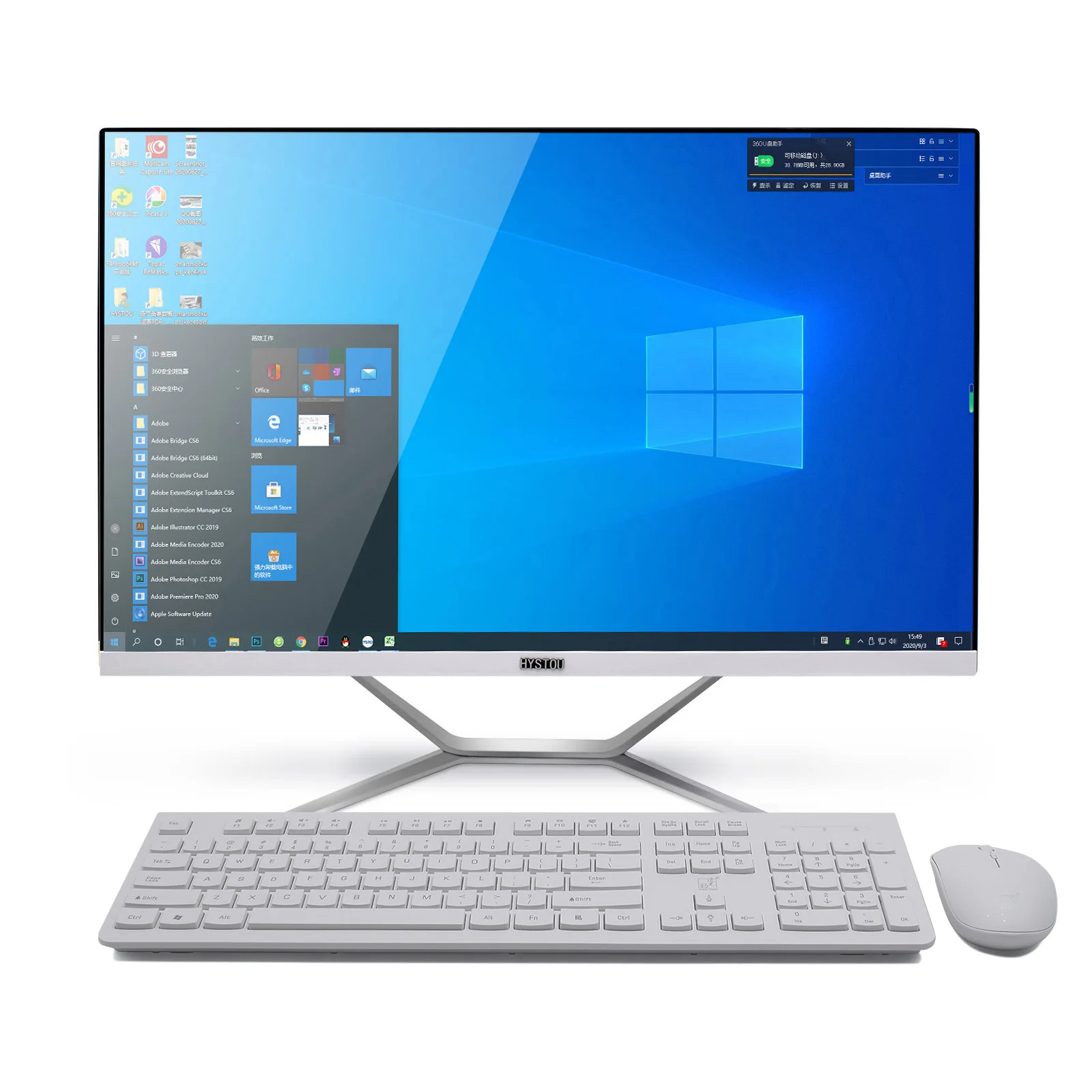 

21.5 23.8 All In One PC Core i7 i5 i3 Aio Barebone Hardware Desktop Computer with Monitor