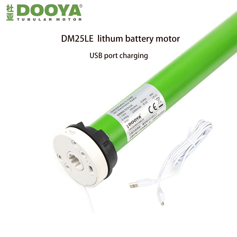 

Original Blind Motor Dooya DM25LE Buitled in Lithium Battery Tubular Motor Smart Motorized Blinds Motor for Shading Curtain