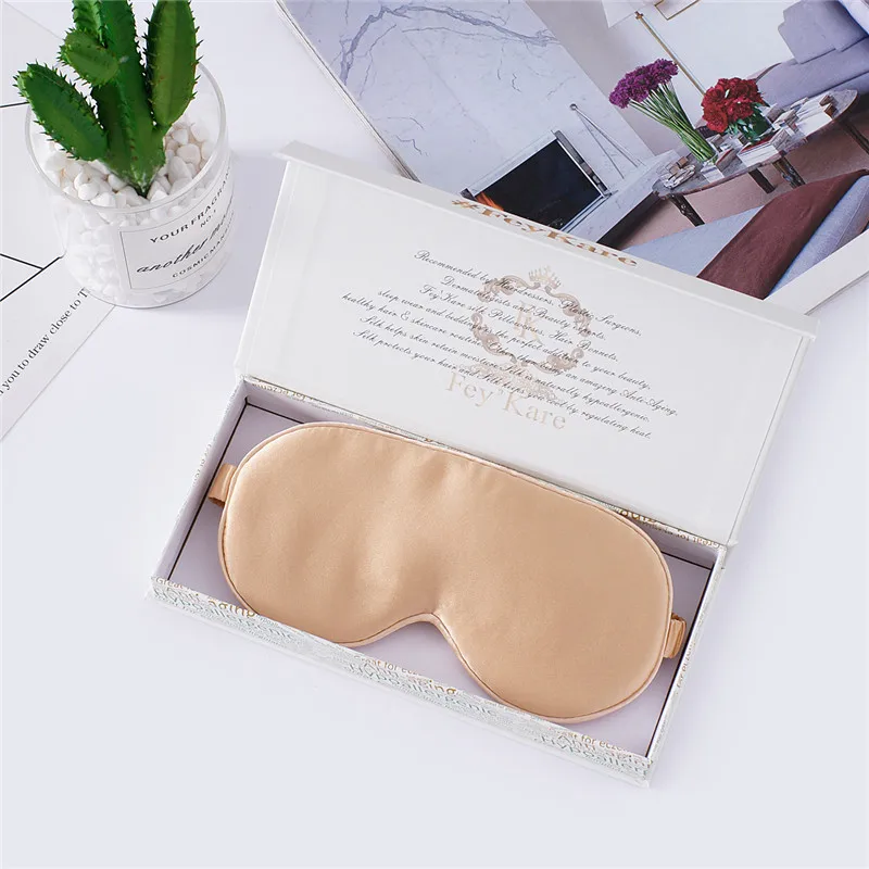 

2020 new arrival Amazon hot sale silk eyemask custom style with solid color