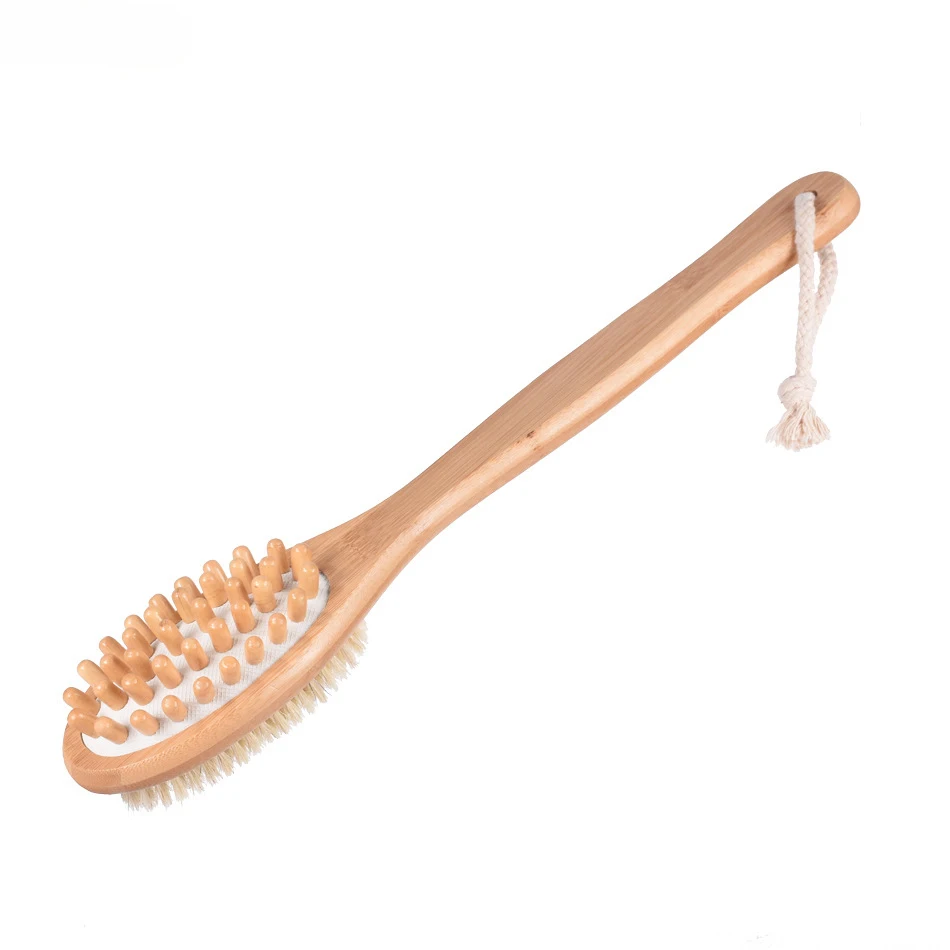 High Quality Bamboo Dry Skin Body Brush Boar Bristles Bath Brush Buy High Quality Bath Brush