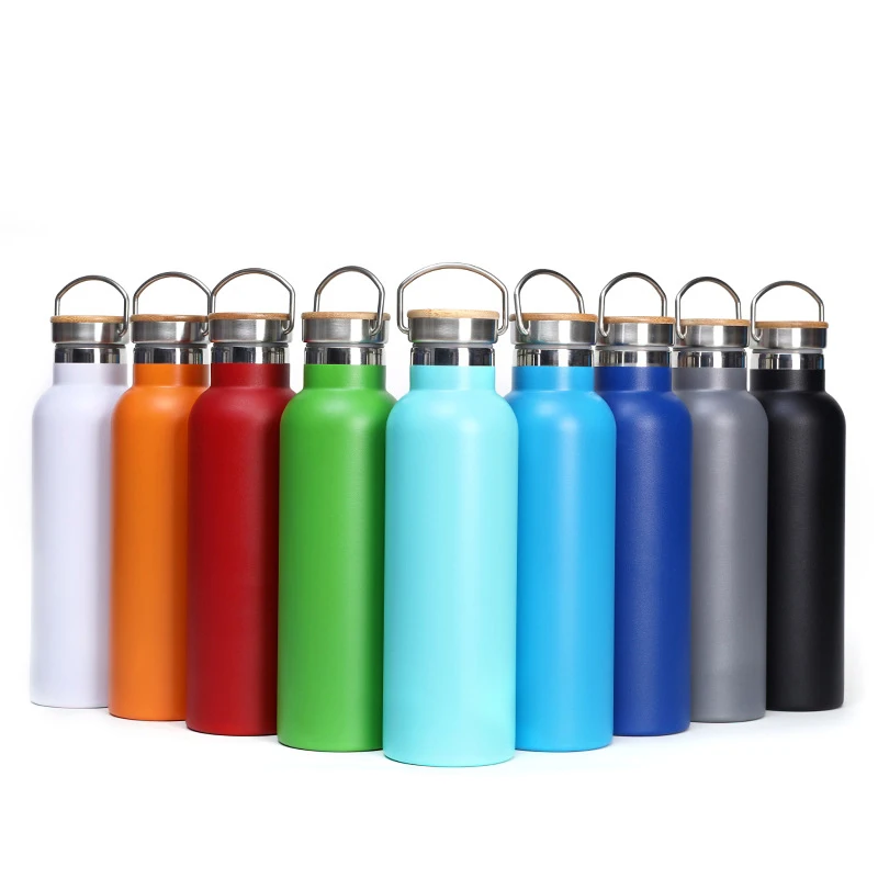 

750ml Standard Mouth Vacuum Insulated Sport Thermos Flask 18/8 Stainless Steel Water Bottles With Custom Logo