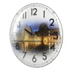 custom designer dome glass promotion gifts logo wall clock