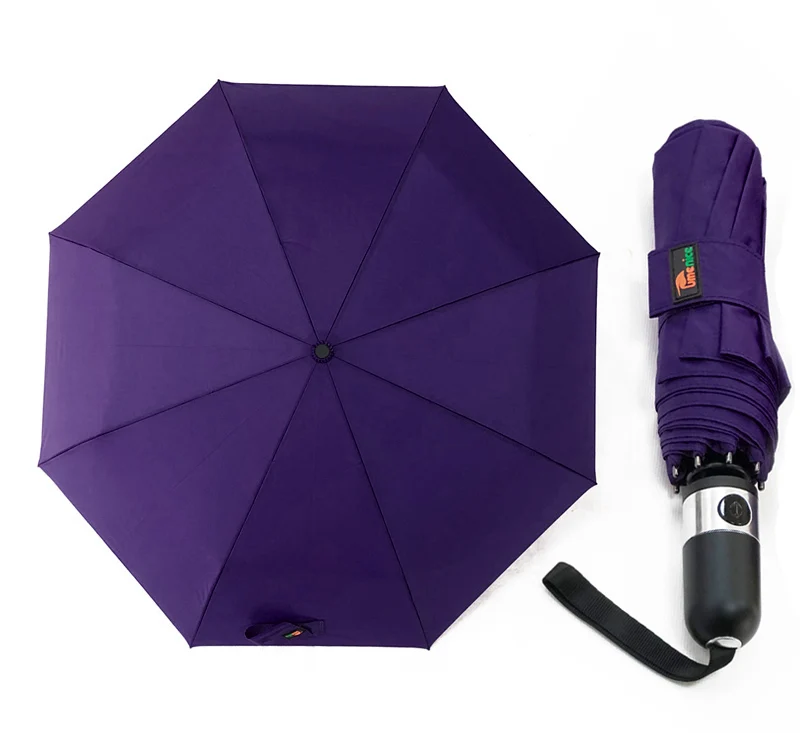 

Brand Quality Outdoor Customized logo Automatic 3 fold Umbrellas for Rains