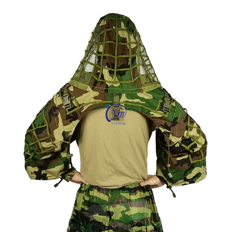 

Tactical Sniper Camouflage Ghillie Hood Coat Top Ghillie Base Ghillie Foundation, Multicam, jungle, acu, army green, brown, black, etc.