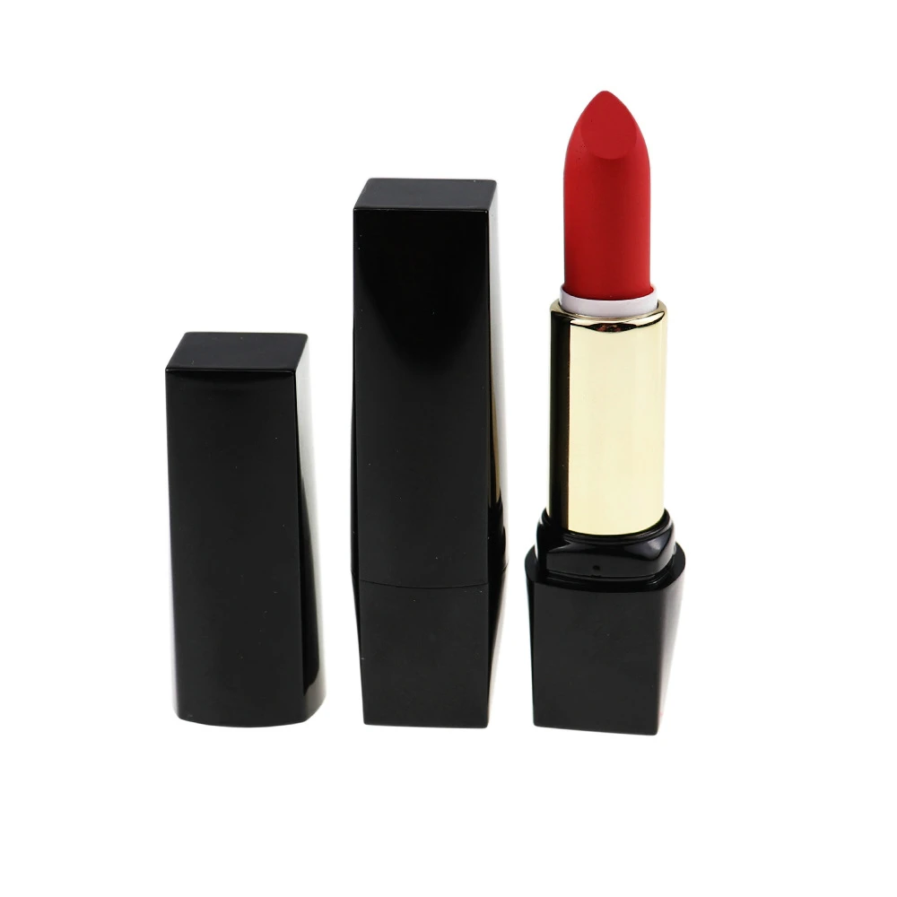 

15 Colors Black Square Tube Matte Lipstick Moisturizing Easy Makeup Private Custom Cosmetics