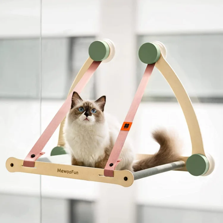 

MewooFun Cat Window Perch Hammock Bed with Strong Suction Cups Holds Up to 25lbs, As picture