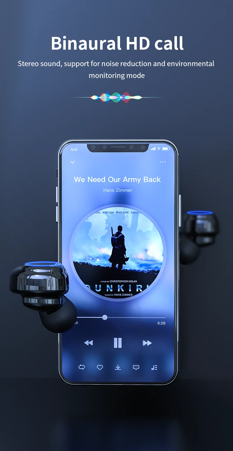 A1 Mini Bluetooth Earpods Earphone with 500mAh Charging Box for iPhone i7s i9s - ANKUX.COM