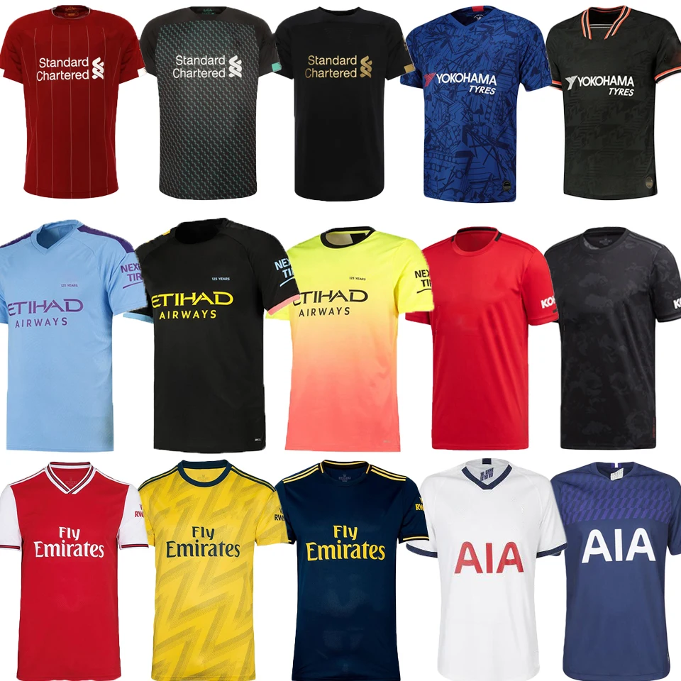 19-20 Thai quality 2019 New Season England Club Cheap League Soccer Jerseys home away third football shirt