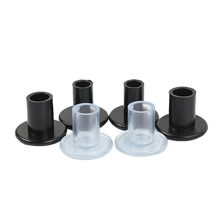 

Avoid Getting Injured Or Falling Down Anti Slip Plastic High Heel Protector Heel Repair Caps Covers for Women Heel Stoppers, Transparent , black