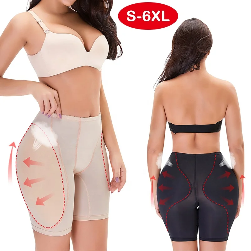

Sexy Body Shaper Waist Butt Lifter Tummy Control Slimming Girdle Panties Colombian Lift Compression Shorts Fake Ass Padded Panty, Black nude