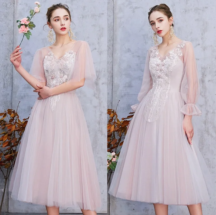 

2019 Cheap Bridesmaid Dresses High Collar Floor Length Lace Long Wedding Party Dresses, Steel gray,gray,red