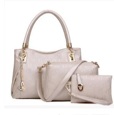

Women's Pu Leather Tote Bag for Work Satchel Shoulder Crossbody Bag 4pcs Clutch Wallets for Ladies, Black,gold,blue,white