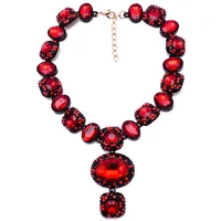 

Dvacaman New Fashion Jewelry big pendant Crystal Rhinestone diffuser chunky statement Women necklace B134H