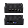 Fanless Computer Network Router support J1900 4 LAN Barebone X86 Mini PC