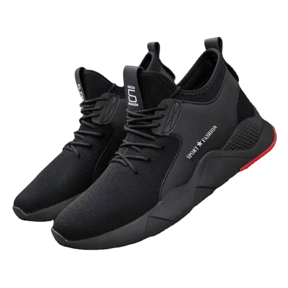 

Factory sneaker shoes men's shoes OEM service shoes, Black+red/oem