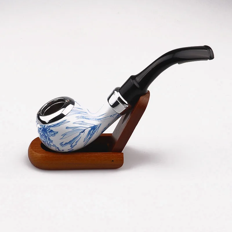 

Blue and white porcelain colors resin Tobacco Smoking Pipe high quality tobacco smoking pipe